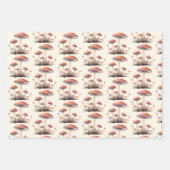 Zauberhafter Wald Toadstool Pilz Geschenkpapier Set (Vorderseite)