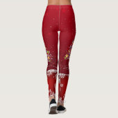 Zauberhafter Weihnachtsbaum auf Roten Leggings (Rückseite)