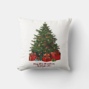 Zauberhafter Weihnachtsbaum dekoratives Kissen
