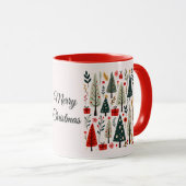Zauberhafter Weihnachtsbaumwald Tasse (VorderseiteRechts)