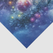 Zauberhafter Weihnachtspolarbär in Höhlendekoupage Seidenpapier (Ausschnitt)