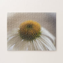 Zauberhafter Weißer Schwan Echinacea Puzzle