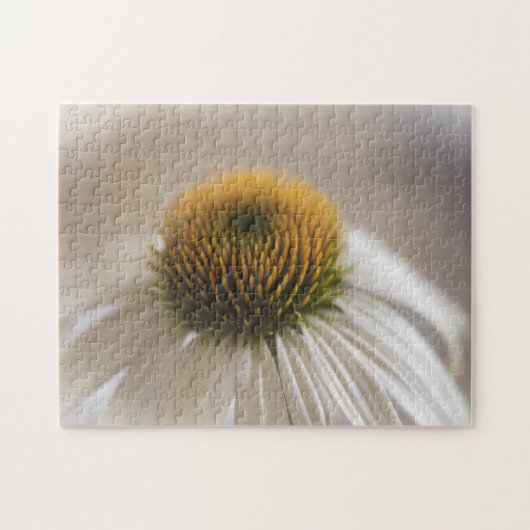 Zauberhafter Weißer Schwan Echinacea Puzzle (Horizontal)