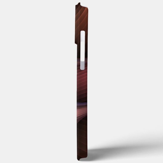 Zauberhaftes Abstrakt gestreiftes farbiges Fraktal Case-Mate iPhone Hülle (Rückseite / Links)