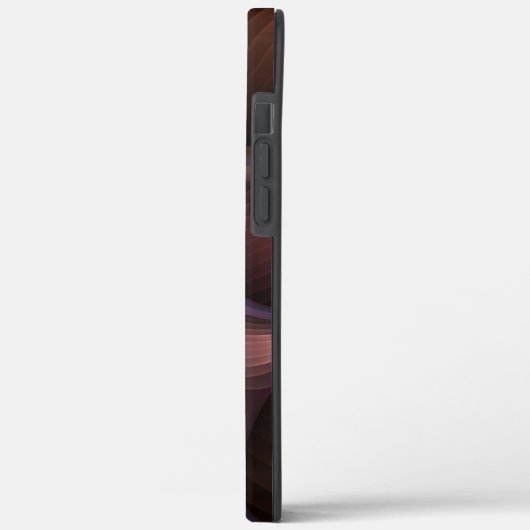 Zauberhaftes Abstrakt gestreiftes farbiges Fraktal Case-Mate iPhone Hülle (Rückseite / Links)