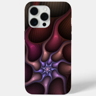Zauberhaftes Abstrakt gestreiftes farbiges Fraktal Case-Mate iPhone Hülle