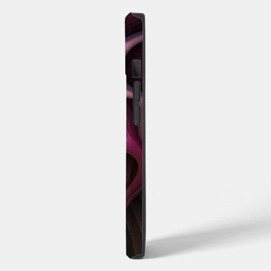 Zauberhaftes Abstrakt gestreiftes farbiges Fraktal Case-Mate iPhone Hülle (Rückseite / Links)