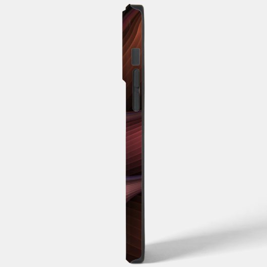 Zauberhaftes Abstrakt gestreiftes farbiges Fraktal Case-Mate iPhone Hülle (Rückseite / Links)