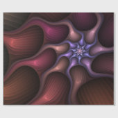 Zauberhaftes Abstrakt gestreiftes farbiges Fraktal Geschenkpapier (Flach)