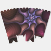 Zauberhaftes Abstrakt gestreiftes farbiges Fraktal Geschenkschachtel (Ungeklappt)