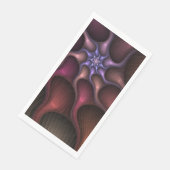Zauberhaftes Abstrakt gestreiftes farbiges Fraktal Serviette (Ecke)