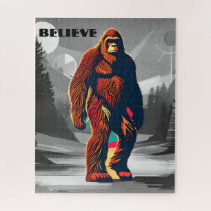 Zauberhaftes Bigfoot Zitat: Glaubende Puzzle