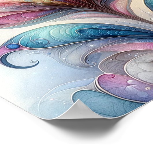 Zauberhaftes Butterfly-Wall-Poster Poster (Ecke)