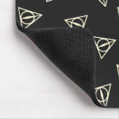 Zauberhaftes Graugelbes Dreieck-Symbol Mousepad (Ecke)