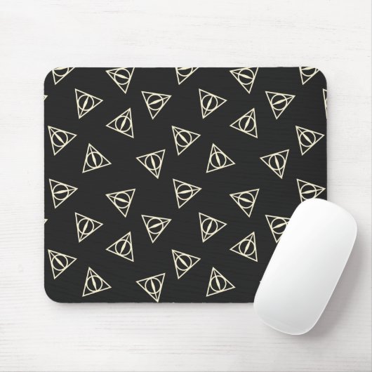 Zauberhaftes Graugelbes Dreieck-Symbol Mousepad (Mit Mouse)