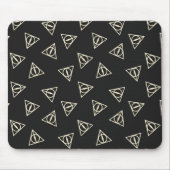 Zauberhaftes Graugelbes Dreieck-Symbol Mousepad (Vorne)