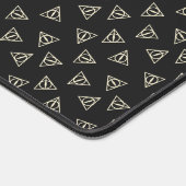 Zauberhaftes Graugelbes Dreieck-Symbol Schreibtischunterlage (Ecke)