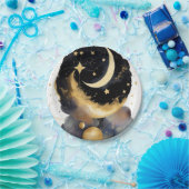 Zauberhaftes Himmelsäulenschauspielhaus Moon Stars Pappteller (Party)