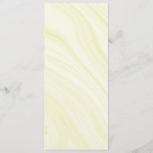 zauberhaftes Hochzeitsmenü mit blauem Gold Menükarte (Rückseite)