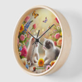 Zauberhaftes Kätzchen Uhr (Winkel)
