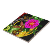 Zauberhaftes Magenta & Gold Fliese (Seite)