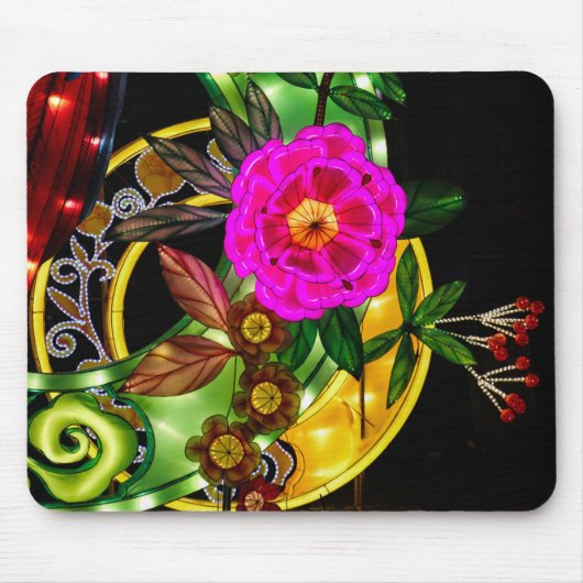 Zauberhaftes Magenta & Gold  Mousepad (Vorne)