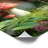 Zauberhaftes Pilzhaus - Whimsical Mairytale Poster (Ecke)