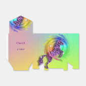 Zauberhaftes Rainbow-Einhorn Themed-Party Geschenkschachtel (Ungefaltet)