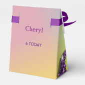 Zauberhaftes Rainbow-Einhorn Themed-Party Geschenkschachtel (Rückseite)