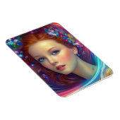 Zauberhaftes Rainbow-Hair-Portrait Magnet (Rechte Seite)