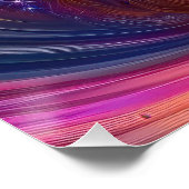 Zauberhaftes Rainbow-Hair-Portrait Poster (Ecke)