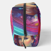 Zauberhaftes Rainbow-Hair-Portrait Waschbeutel (Rechts)
