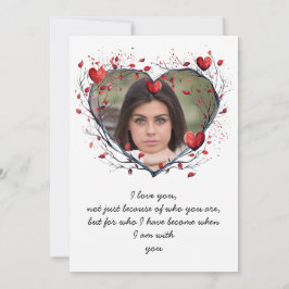 Zauberhaftes rotes Wasserfarbenherz Feiertagskarte