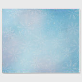 Zauberhaftes Snowflake Sky Wrapping Paper Geschenkpapier (Flach)