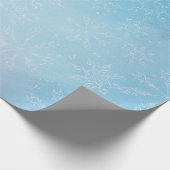 Zauberhaftes Snowflake Sky Wrapping Paper Geschenkpapier (Ecke)