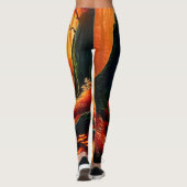 Zauberhaftes Waldglühen Leggings (Rückseite)