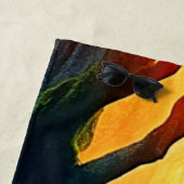 Zauberhaftes Waldglühen Strandtuch (Beispiel)