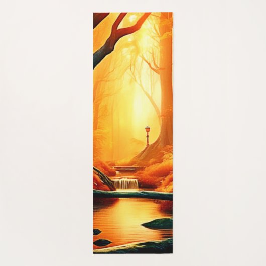 Zauberhaftes Waldglühen Yogamatte (Rückseite)