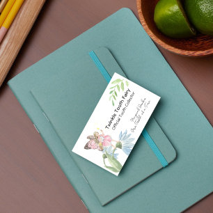 Zauberhaftes Wasserfarben-Zahnarzt Visitenkarte