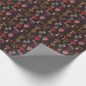 Zauberhand handgefertigte Pilzmuster Geschenkpapier (Ecke)