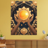 Zauberhand Tarot Malerei Leinwanddruck (Insitu (Wohnzimmer))