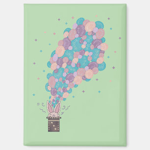 Zauberhase Blasenexplosion Whimsical Magic Magnet