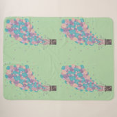 Zauberhase Blasenexplosion | Whimsical Magic Sherpadecke (Vorderseite (Horizontal))