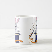 Zauberhase im oberen Hut Kaffeetasse (Mittel)