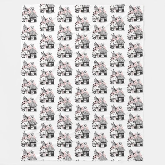 Zauberhaus Fleecedecke (Vorderseite)