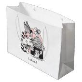 Zauberhaus Große Geschenktüte (Rückseite Schrägansicht)