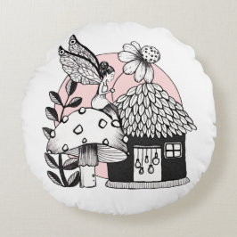 Zauberhaus Rundes Kissen
