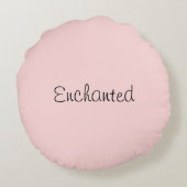 Zauberhaus Rundes Kissen (Rückseite)