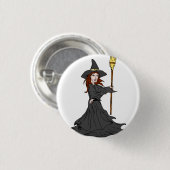 Zauberhexe Button (Vorne & Hinten)