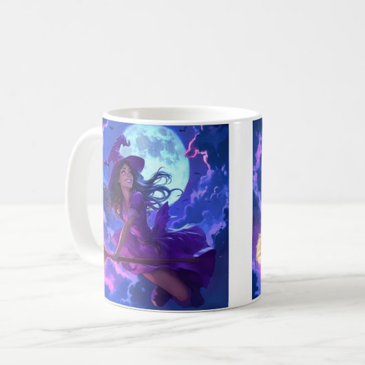 Zauberhexe Kaffeetasse (Vorderseite Links)